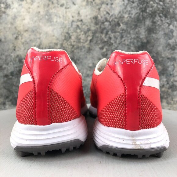 Nike Women's 8.5 Hyperfuse Lunar Summer Lite Red Orange Golf Shoes 483325-600 - Picture 7 of 14